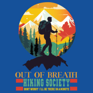 Out Of Breath - Gildan Adult Softstyle® V-Neck T-Shirt Design