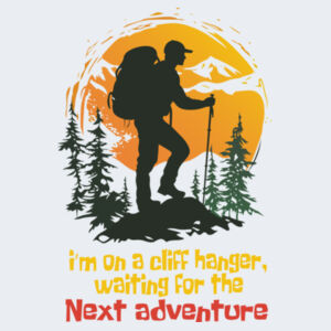Cliff Hanger - Gildan Adult Softstyle® V-Neck T-Shirt Design
